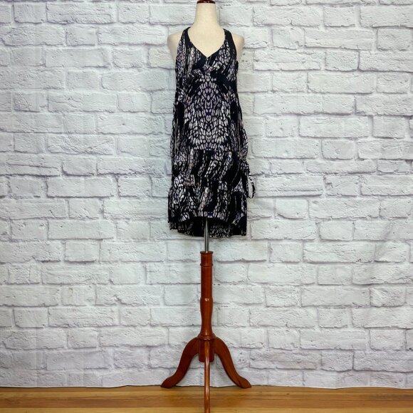 IRO Dresses & Skirts - IRO Frigye Black Silk Stained Glass Print Mini Dress